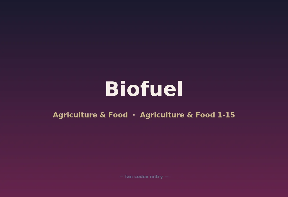 Biofuel