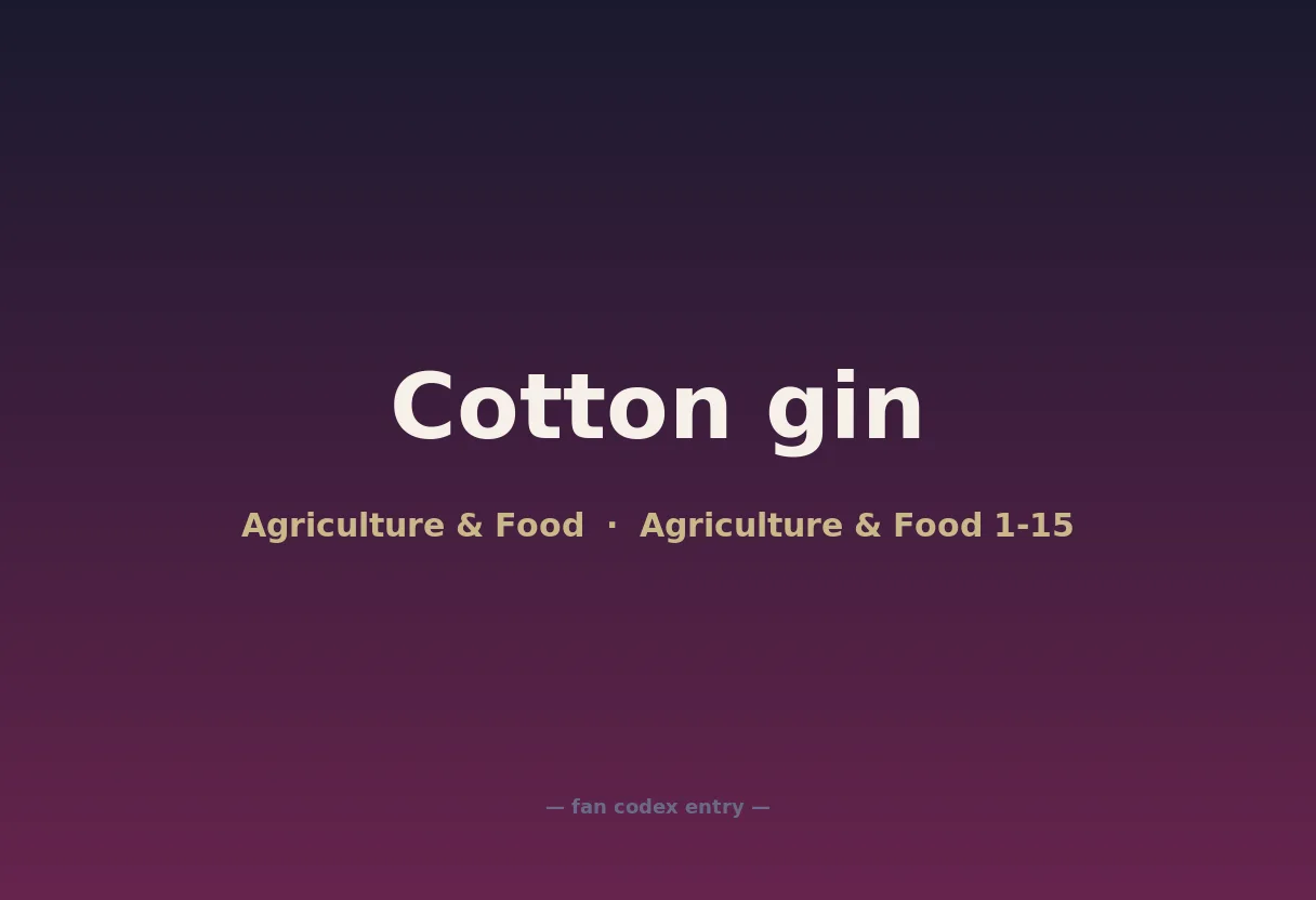 Cotton gin