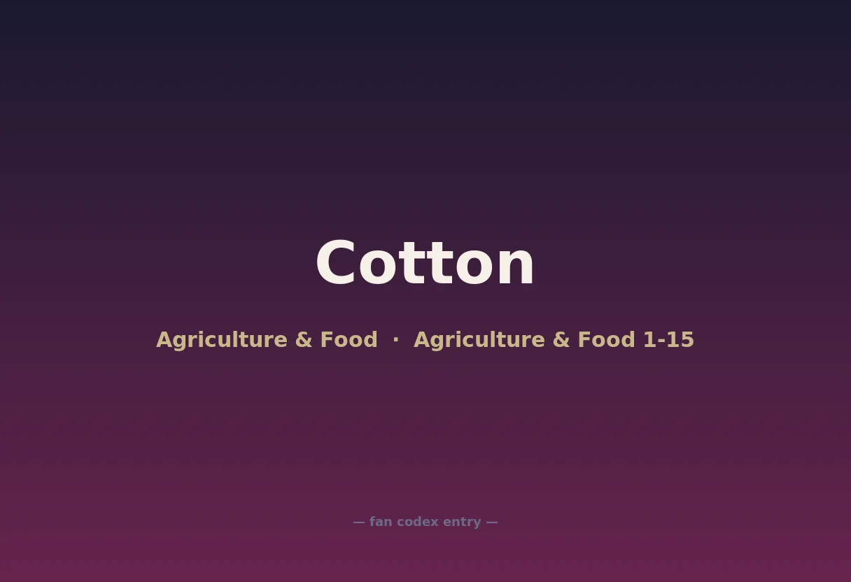 Cotton