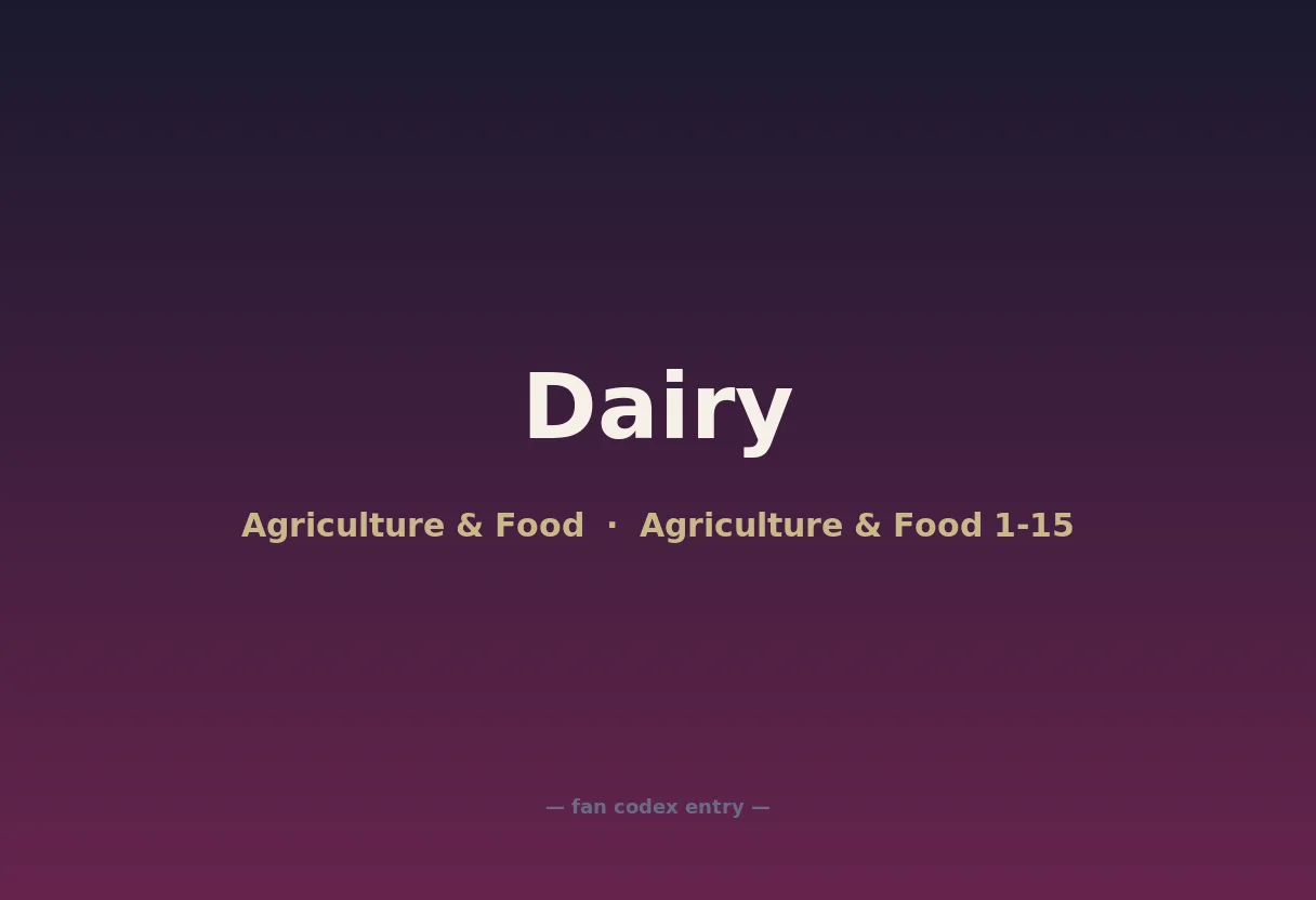 Dairy